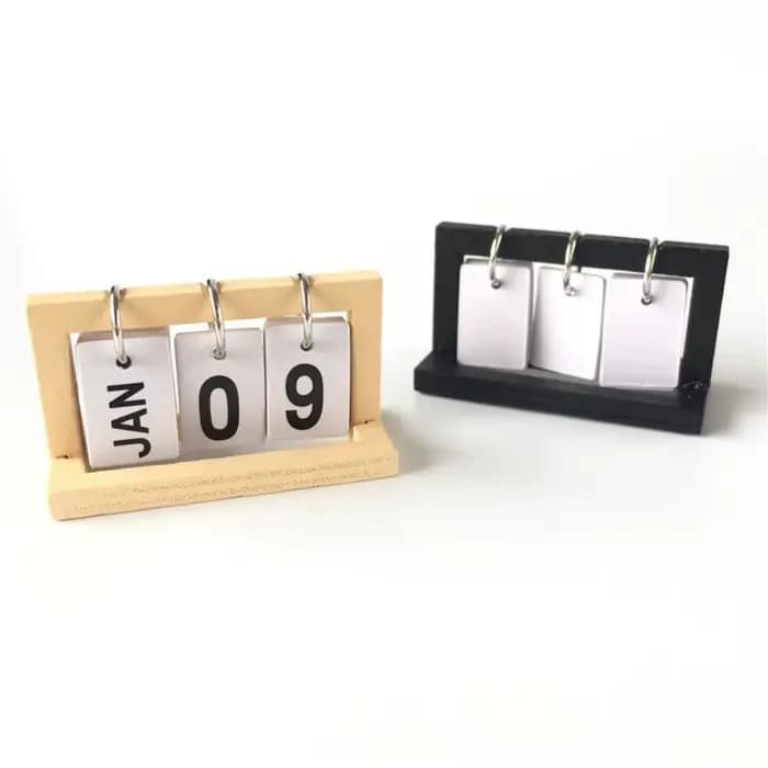 Mini calendrier de Simulation de chambre à coucher, modèle créatif, décoration de bureau, petits poupées de calendrier de bureau en bois
