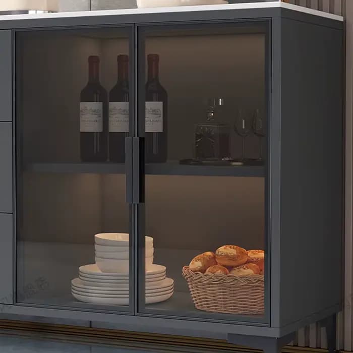 Meuble de salon vintage élégant et unique, vitrine de présentation de qualité supérieure, meuble de rangement compact et charmant pour la maison
