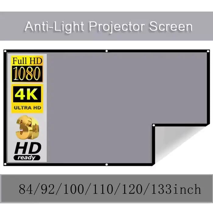 Écran de projecteur gris Simple 16:9