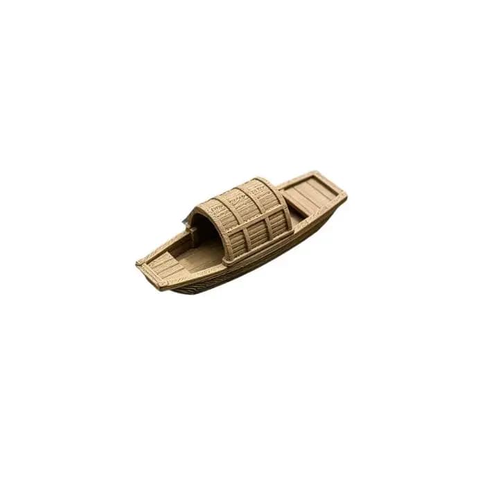 Modèle de bateau miniature flottant de simulation pour micro-paysage, aquarium, bonsaï, fontaine et décoration d'aquarium