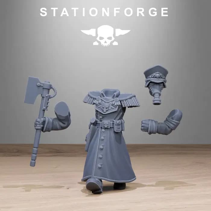 GrimGuard Vigils - Miniature en résine ABS - Accessoires de jeu de guerre de table - Articles de collection et ornements