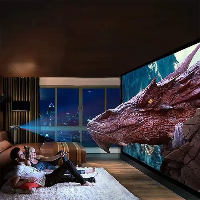 Écran de projecteur réfléchissant haute luminosité 60 100 130 pouces 16:9
