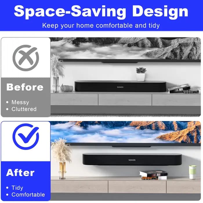 Support de montage mural pour barre de son Sonos Beam