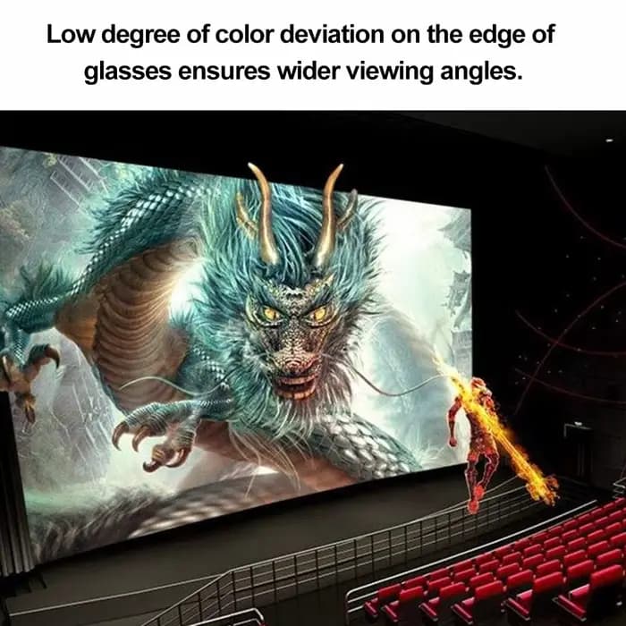 Véritables cinémas 3D VQ163R lunettes 3D passives polarisées pour TV 3D