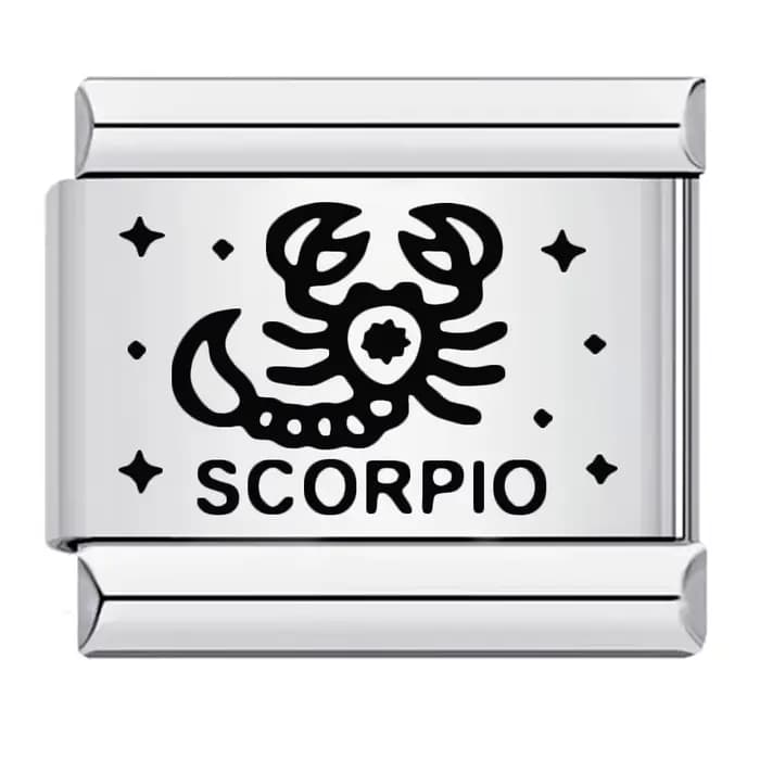 GEMOSA-Breloques italiennes en acier inoxydable pour hommes et femmes, 12 constellations, liens uniques, convient à un bracelet de 9mm, perles exécutives bricolage, bijoux cadeaux