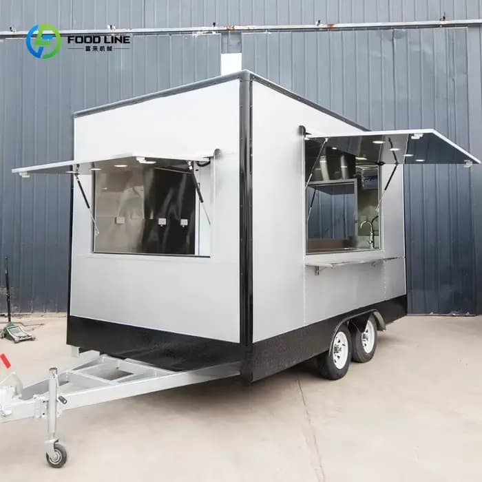Remorque de concession cuisines mobiles modernes/remorque de caravane/camion de restauration pour le