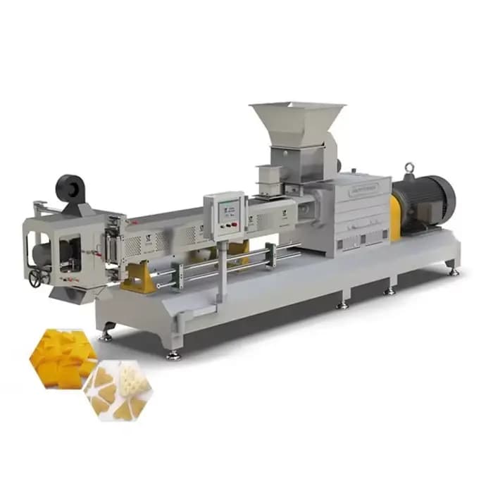 Ligne de production de snacks granulés personnalisés pour frites françaises, machine extrudeuse de s