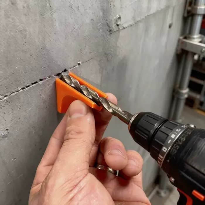 Lot de 3 guides de perçage avec rainures en V pour une ajustement parfait | Outil de positionnement carré plus durable que les rails ronds
