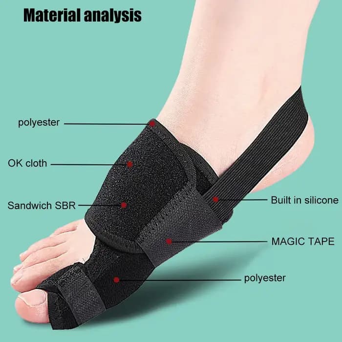 Lisseur de gros orteils, attelle d'oignon réglable, Correction d'hallux Valgus, attelle de soutien du gros orteil, soulagement de la douleur pour la journée et la nuit, 1 pièce