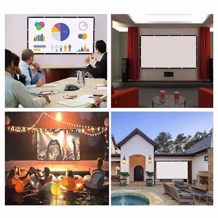 Écran de projection anti-lumière pour la maison et le bureau
