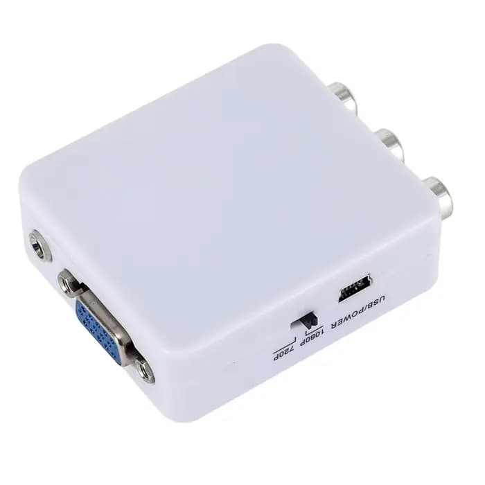 Mini convertisseur vidéo 1080P RCA AV vers VGA