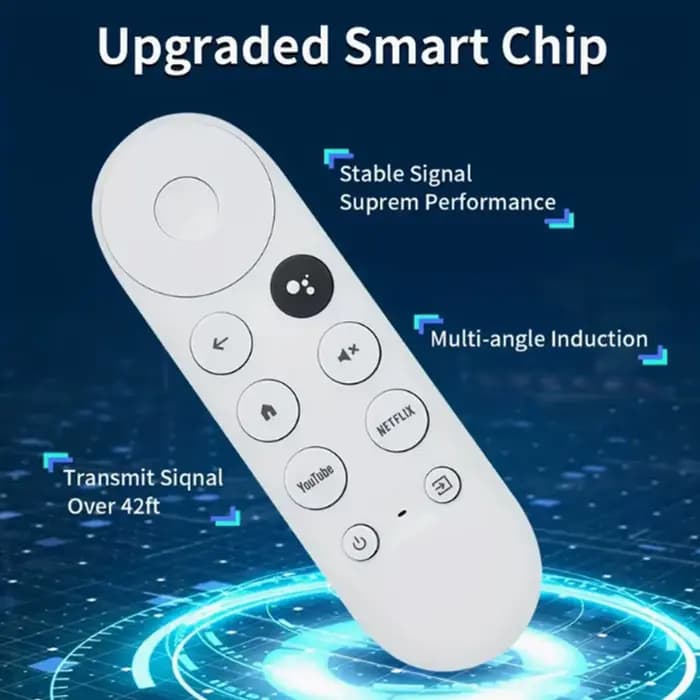 Google Chromecast 4K Snow Voice Télécommande uniquement Lecteur multimédia en streaming facile