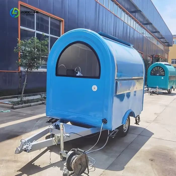 Chariot de concession mobile entièrement équipé, remorque de restaurant, remorque à café, remorque alimentaire, camion de cuisine mobile, personnalisé FL