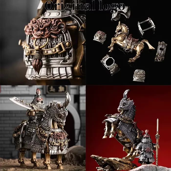 Modèle de cheval articulé en métal magnétique Rmored Version Warhorse, décoration classique, charmant, collection de cadeaux, ornement de série