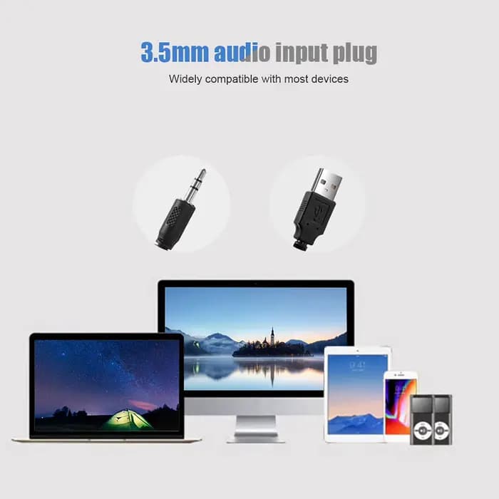 Barre de son stéréo filaire USB avec son surround basse fréquence