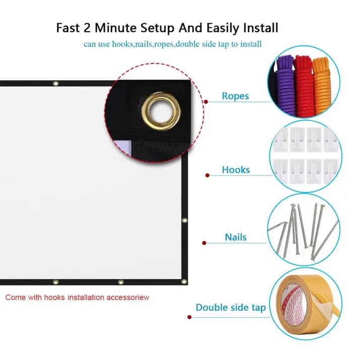 Salange ecran projection ecran de projection Portable