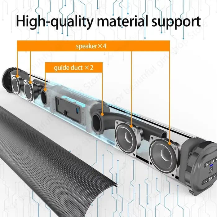 Barre de son Bluetooth sans fil portable pour bureau