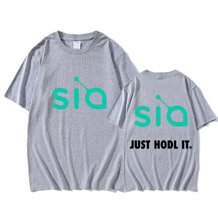 Sia Just Hodl IT T-shirt Graphic Printing Hip Hop High Quality Tee-shirt Short Sleeve High Quality Tshirt Camisetas Gothic Tees