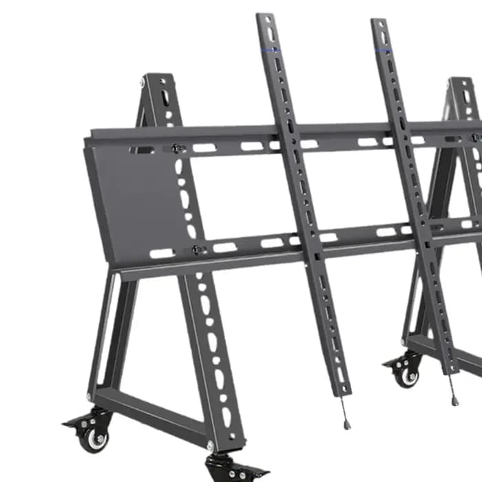 Meuble TV mobile basse hauteur pour téléviseur à écran plat incurvé