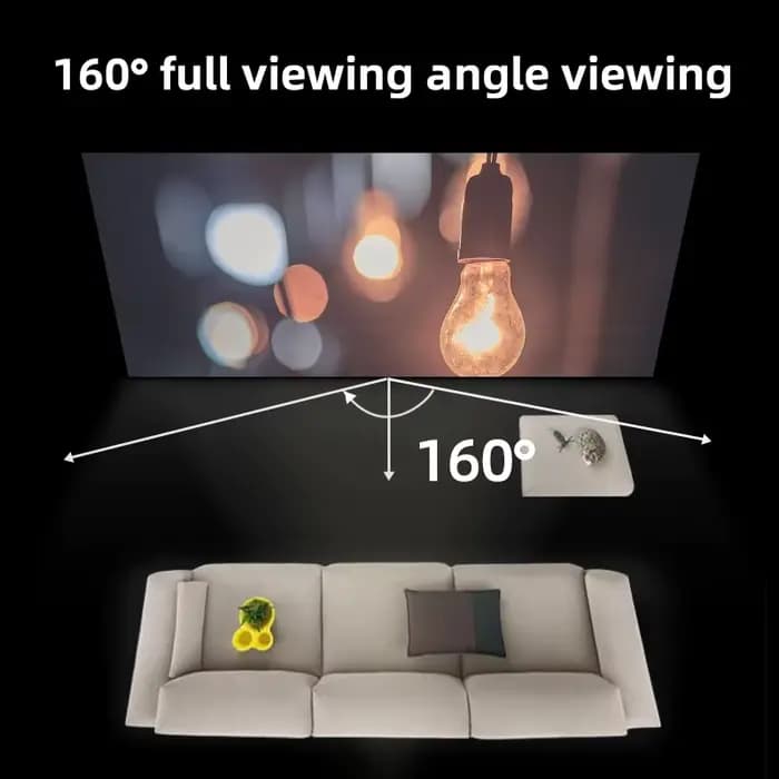 Écran de projecteur Salange grille blanche Anti-lumière 16:9