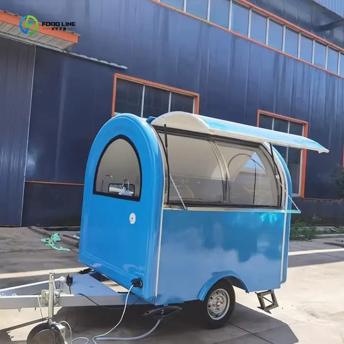 Chariot de concession mobile entièrement équipé, remorque de restaurant, remorque à café, remorque alimentaire, camion de cuisine mobile, personnalisé FL