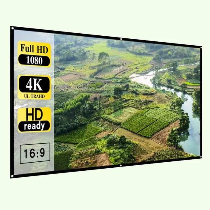 Écran de projection HD 16:9 60/72/84/100/120/150 pouces