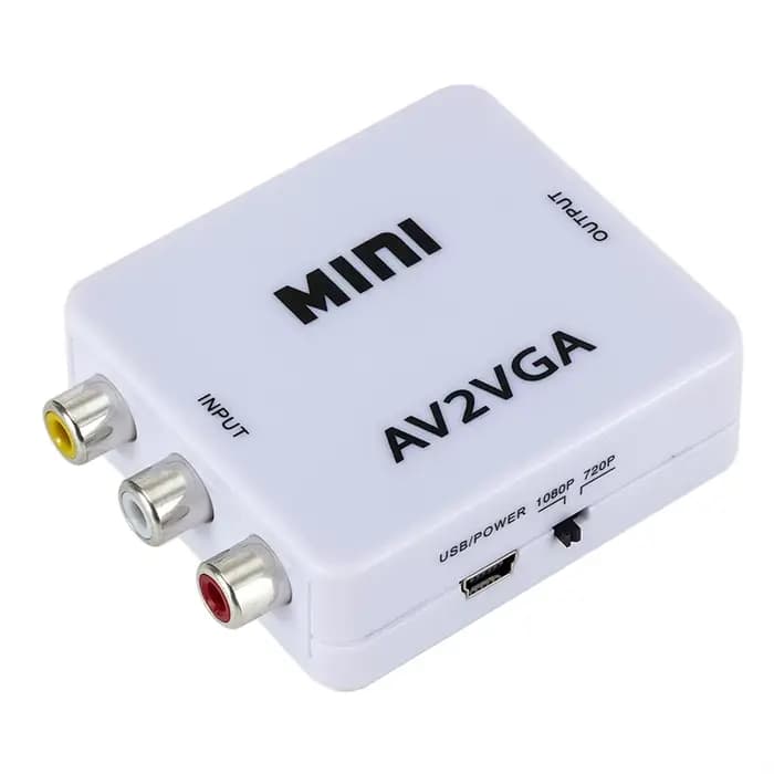 Mini convertisseur vidéo 1080P RCA AV vers VGA