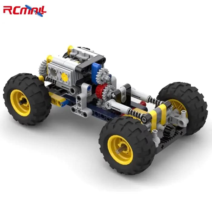 MOC – châssis de véhicule tout-terrain, Kit éducatif, modèle de blocs de construction de technologie scientifique créative