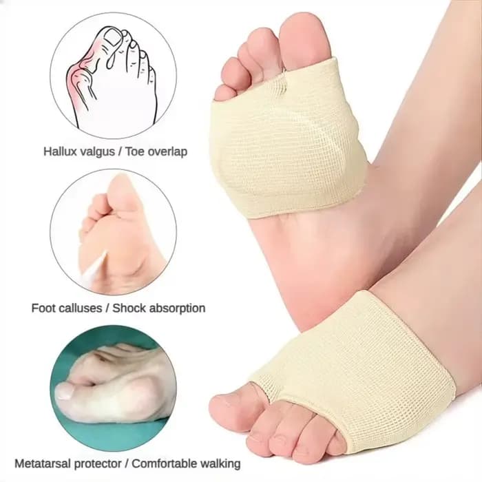 Coussinets métatarsiens pour femmes et hommes, coussinet pour l'avant-pied, soulagement de la douleur, semelles intérieures, demi-chaussette, Support, coussin de pied en Gel souple