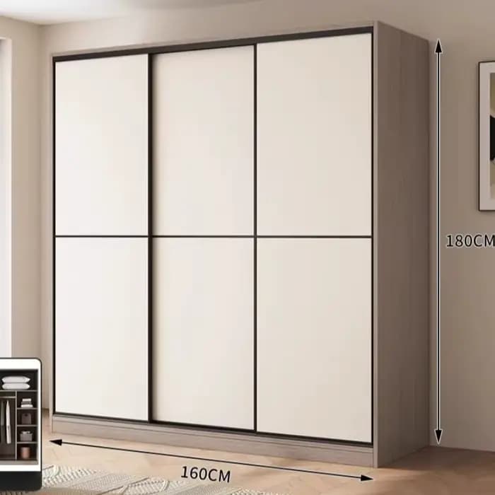 Armoires de chambre pleine grandeur, rangement pour loisirs créatifs, esthétique blanche, armoires de sol compactes, ensembles de commodes, meubles de maison
