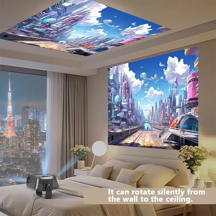 Mini projecteur mural 4K