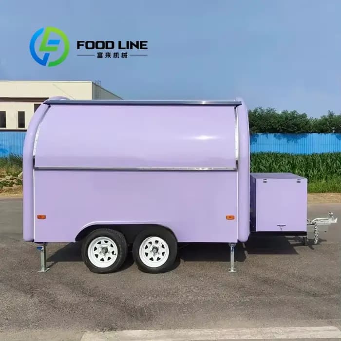 Chariot mobile de vente chaude de camion de nourriture de concession/camions de kiosque de vente/remorque mobile avec la cuisine complète