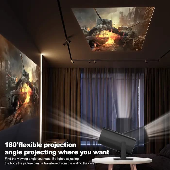 Nouveau projecteur P30 2026 LED de style libre pour cinéma maison compatible avec les téléphones HUAWEI Xiaomi IOS