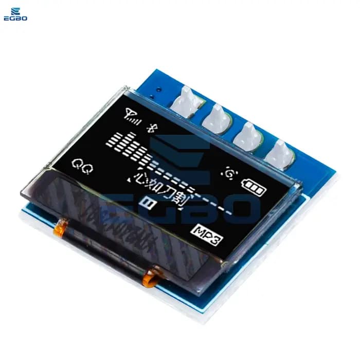 EGBO – Module LCD d'affichage OLED de 0.49 pouces, blanc, écran de 0.49 pouces, 64x32, Interface I2C IIC, pilote SSD1306 pour Arduino AVR STM32, 1 à 5 pièces