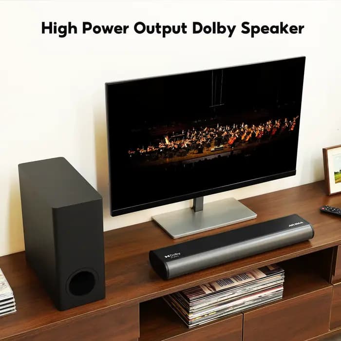 Barre de son AIYIMA S07 Dolby 2.1 150W avec caisson de basses sans fil pour téléviseur