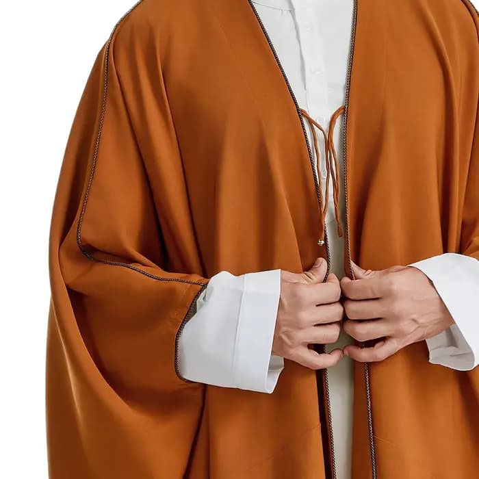 Djellaba Ramadan, Abayas Eid, Kaftan de prière, Abaya ouverte pour hommes, Cardigan musulman, Robe turque, Cardigan arabe, Jubba, Thobe, Islam, Dishdasha