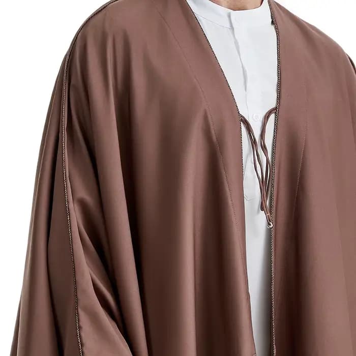 Djellaba de Ramadan pour Homme Musulman, Abaya Ouverte, Kaftan de Prière, Robe Cardigan Arabe de Turquie, Maroc, Jubba, Thobe, Islam, Dishdasha