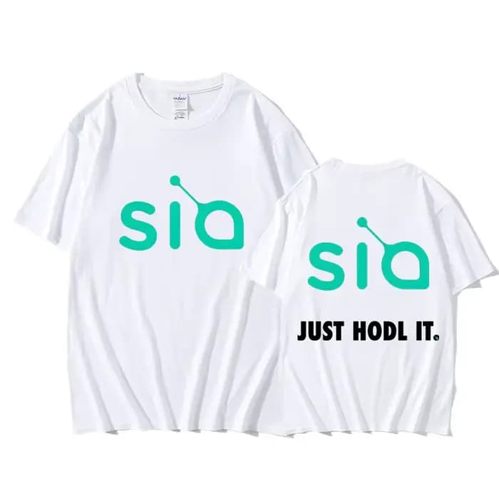 Sia Just Hodl IT T-shirt Graphic Printing Hip Hop High Quality Tee-shirt Short Sleeve High Quality Tshirt Camisetas Gothic Tees