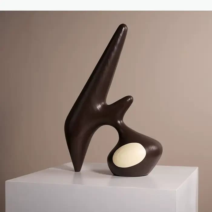 Artisanat abstrait moderne, ornements créatifs irréguliers, décoration de bureau, œuvre d'art minimaliste, sculpture, décoration d'esthétique d'ambiance