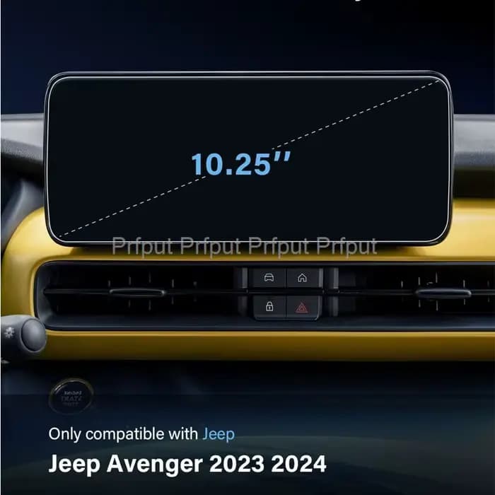 Protecteur d'écran en PET, 2 pièces, pour Jeep Avenger 2024 – 2026, 10.25 pouces, affichage Radio multimédia, accessoires d'intérieur automobile
