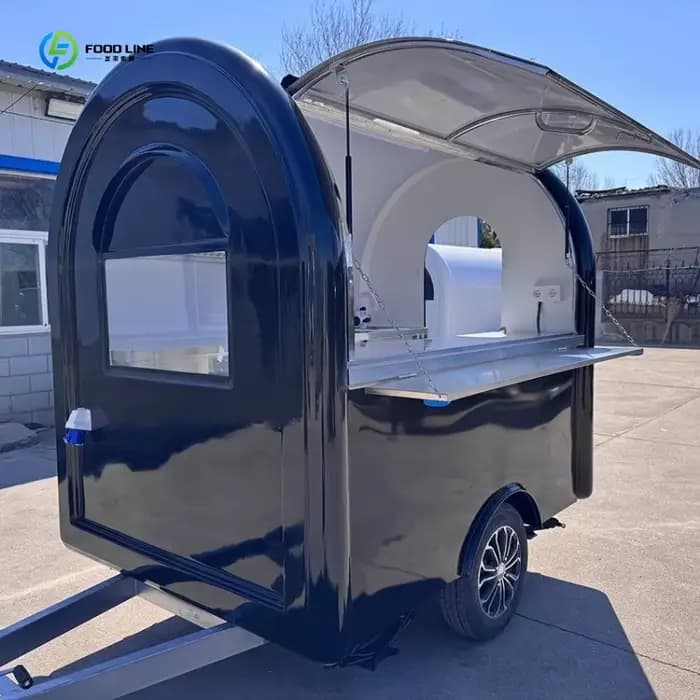 Chariot de concession mobile entièrement équipé, remorque de restaurant, remorque à café, remorque alimentaire, camion de cuisine mobile, personnalisé FL
