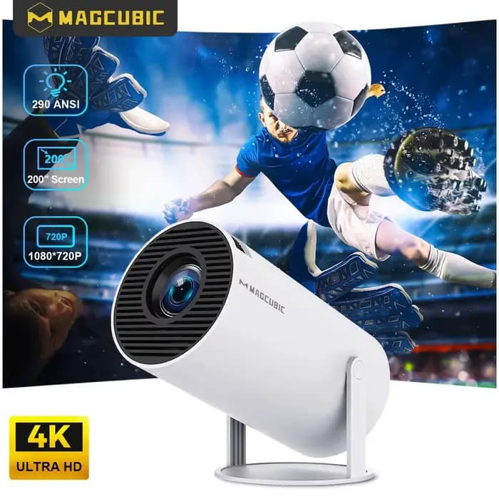 Projecteur MAGCUBIC HY300 PRO 8K Android 14 double Wifi6 290ANSI Allwinner H726 BT5.4 1080P 1280*720P