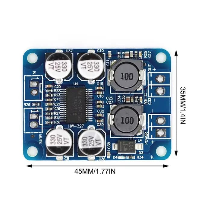 Remplacez le module d'amplification audio numérique TPA3110 PBTL TPA3118 par un amplificateur de carte.