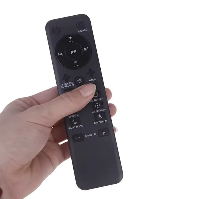 Télécommande noire pour JBL Bar 2.1 3.1 5.1 canaux 4K Ultra HD système de barre de son sans fil Home cinéma Audio