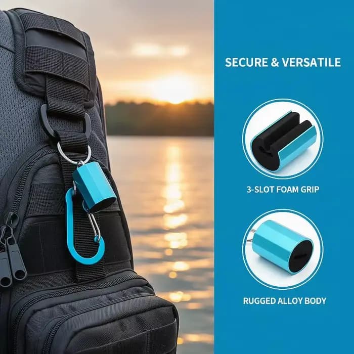 Support de canne à pêche portable en alliage d'aluminium BFS pour la pêche à la mouche en eau douce et salée