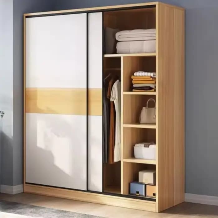 Armoires de chambre pleine grandeur, rangement pour loisirs créatifs, esthétique blanche, armoires de sol compactes, ensembles de commodes, meubles de maison