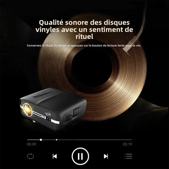 Projecteur intelligent 4K Google TV officiel certifié Netflix