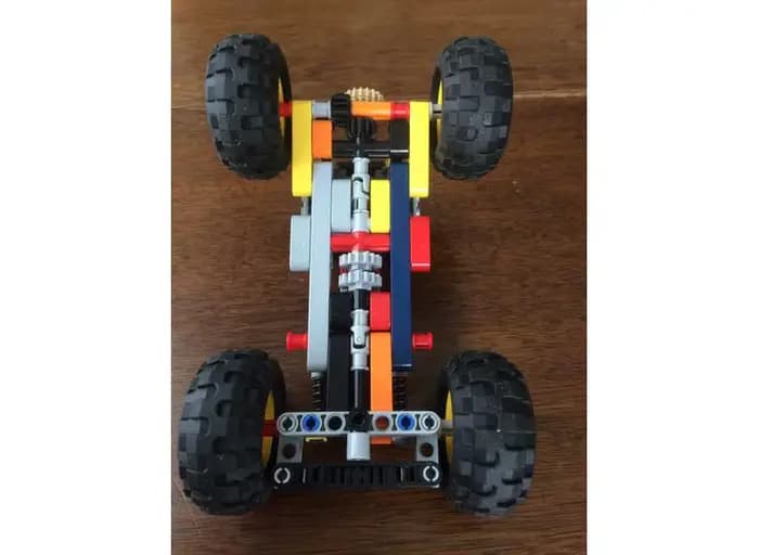 MOC – châssis de véhicule tout-terrain, Kit éducatif, modèle de blocs de construction de technologie scientifique créative