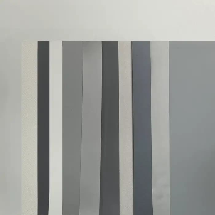 Échantillon de tissu pour écran de projection ALR gris cristal/blanc cinéma/fibre de verre nano métallique 3D 4K 8K