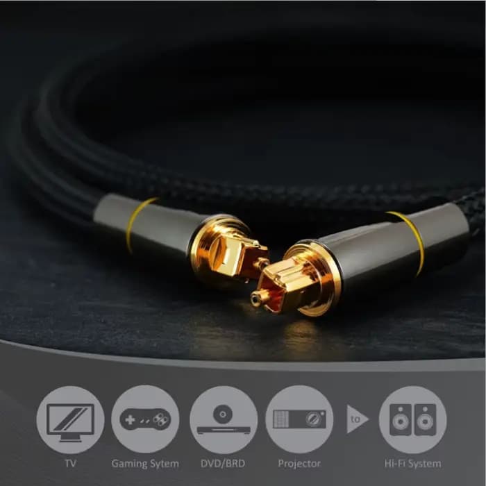 Câble Audio Optique HIFI 5.1 éventuelles DIF Numérique